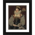 thumbnail image 1 of John Bettes the Younger 12x14 Black Ornate Wood Framed Double Matted Museum Art Print Titled: The Duchess of Chandos, 1 of 5