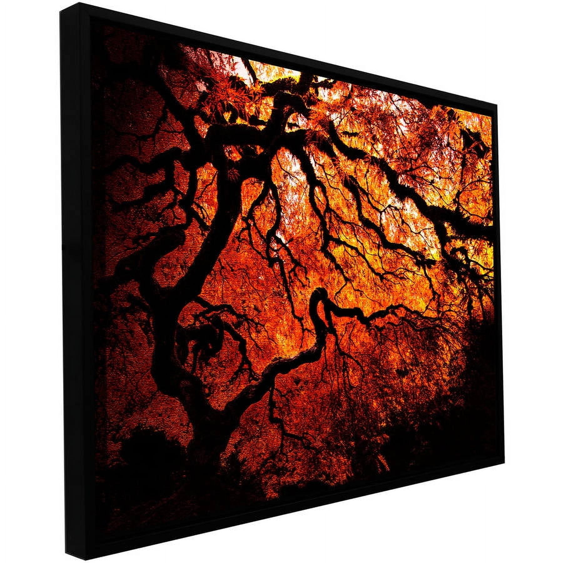 John Black "Fire Breather: Japanese Tree" Floater-Framed Gallery-Wrapped Canvas