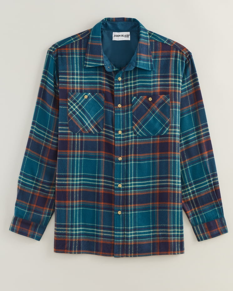 John Blair Classic Flannel Shirt