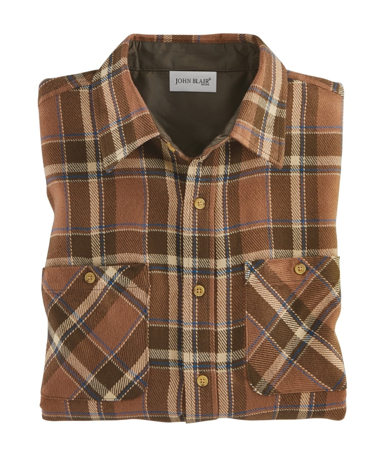 John Blair Classic Flannel Shirt