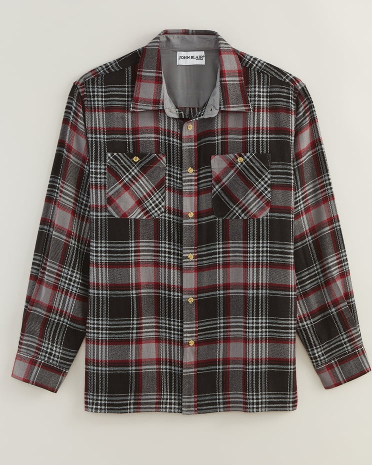 John Blair Classic Flannel Shirt