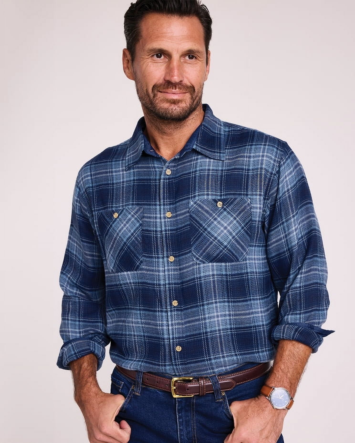 John Blair Classic Flannel Shirt