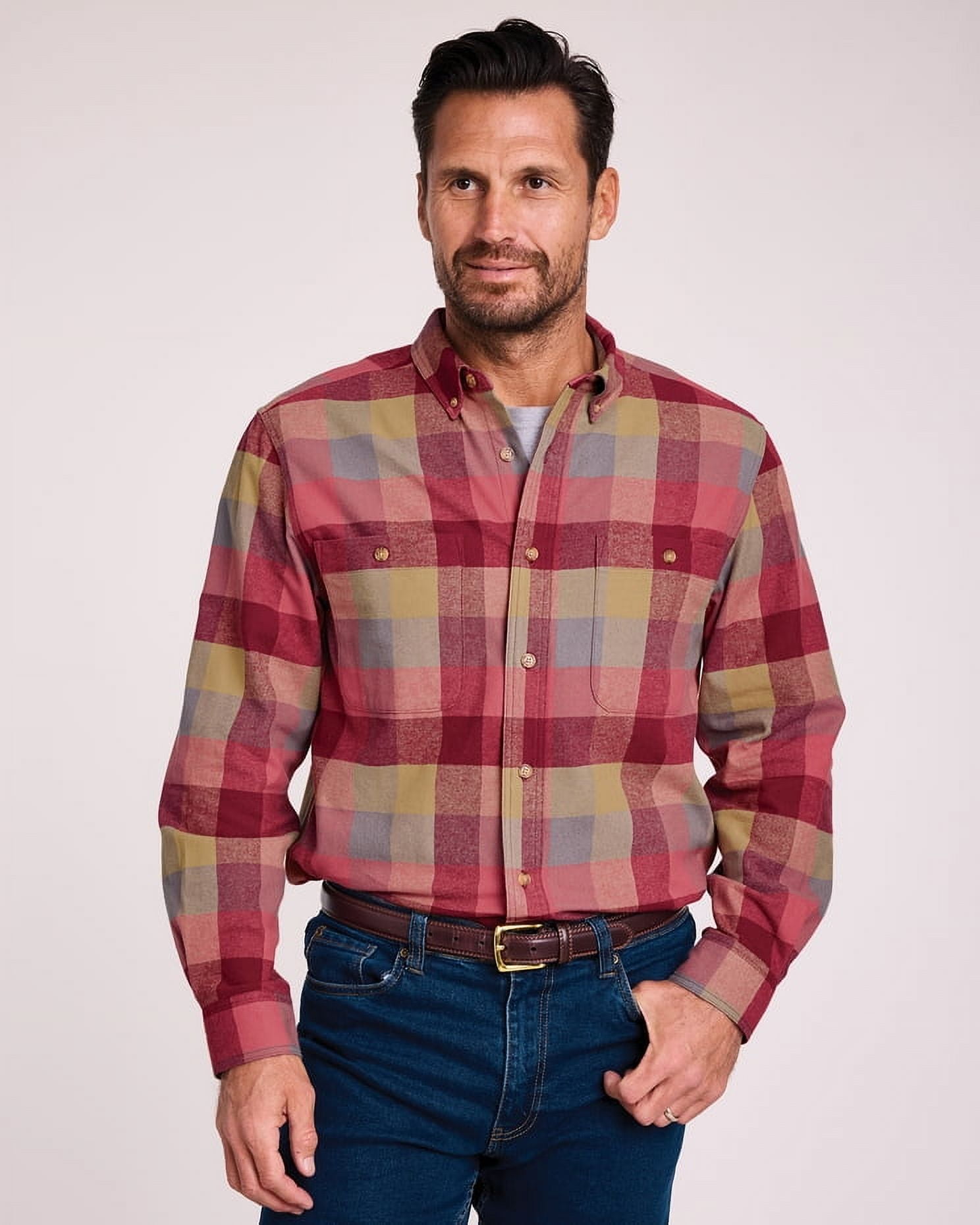 Blair Mens John Blair Cotton Chamois Shirt - Walmart.com