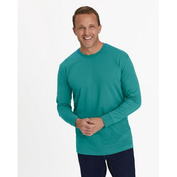 Blair Mens John Blair Everyday Jersey Knit Long-Sleeve No-Pocket Crew Neck Tee