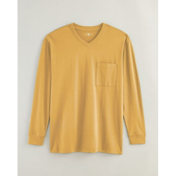 Blair Mens John Blair® Everyday Jersey Knit Long-Sleeve Pocket V-Neck Tee