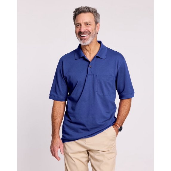 Blair Mens John Blair Short-Sleeve Piqué Knit Polo