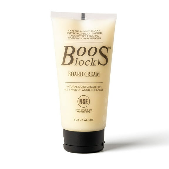 John Boos 5oz Board Cream with Beeswax and Mineral Oil for Butcher Blocks & Cutting Boards