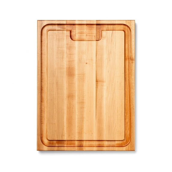 John Boos AuJus Reversible Wood Cutting Board with Juice Groove, Maple