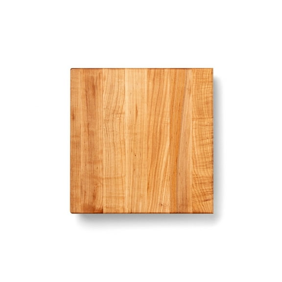 John Boos B Series Square Wood Cutting Board with Feet, 12" x 12", Maple