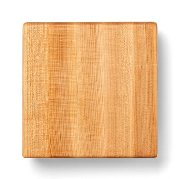 John Boos B Series Square Wood Cutting Board with Feet, 9" x 9", Maple