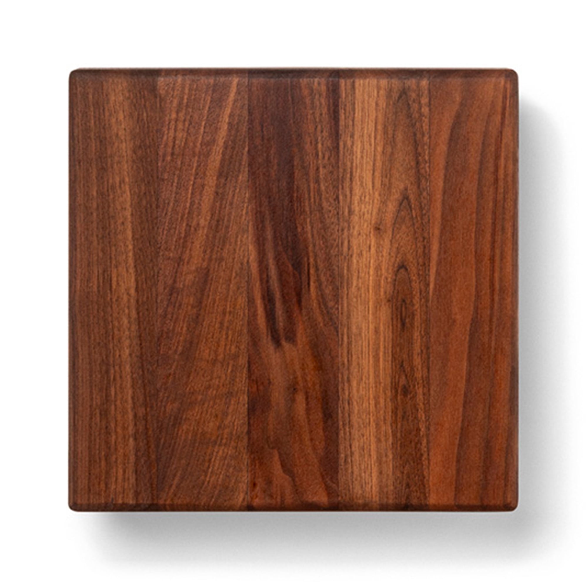 John Boos B Series Square Wood Cutting Board with Feet, 9" x 9", Walnut