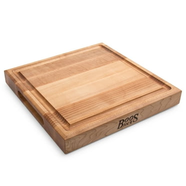 John Boos CB Reversible Wood Cutting Board with Juice Groove, Maple