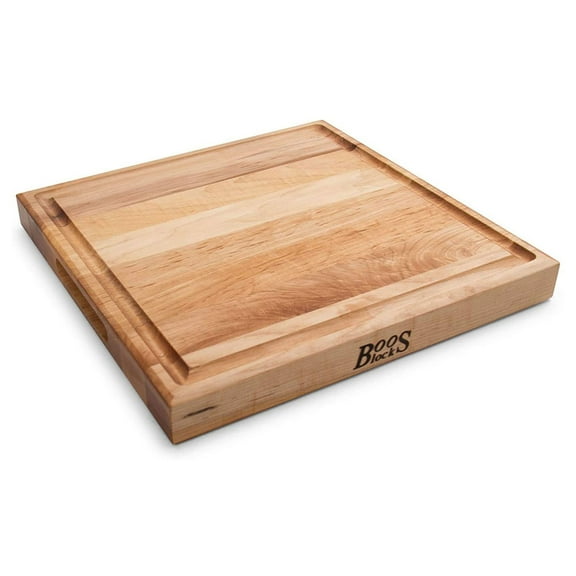 John Boos CB Reversible Wood Cutting Board with Juice Groove, Maple