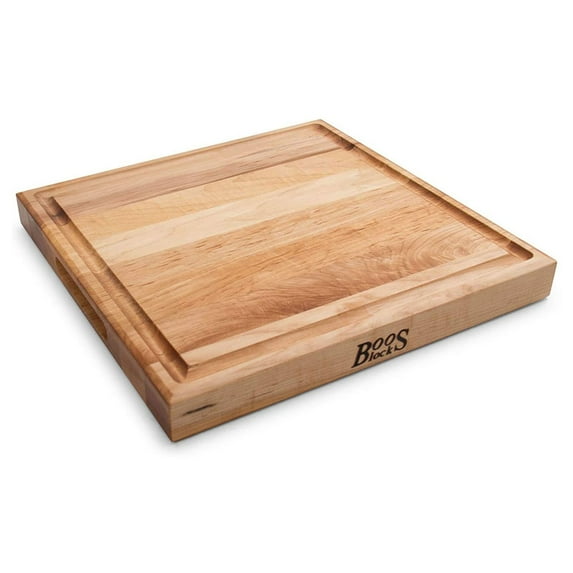John Boos CB Reversible Wood Cutting Board with Juice Groove, Maple