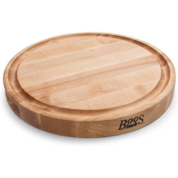 John Boos CB Reversible Wood Cutting Board with Juice Groove, Maple