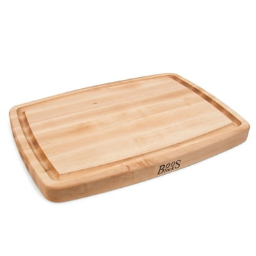 John Boos CB Reversible Wood Cutting Board with Juice Groove, Maple