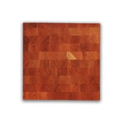 John Boos CCB Reversible Wood Chopping Board with Finger Girps, 14 x 14 x 3, Cherry