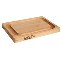 John Boos Chop-N-Slice Wood Cutting Board with Juice Groove, Maple