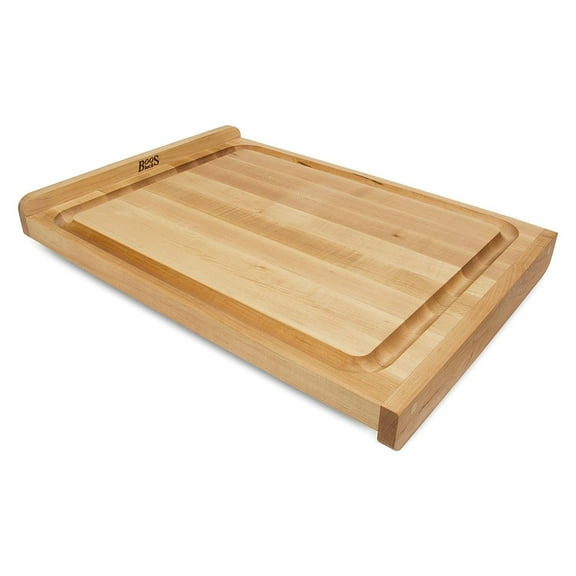 John Boos Countertop Reversible Wood Cutting Board w/ Juice Groove, Maple