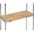 thumbnail image 1 of 48"W x 24"D x 1"Thick Hardwood Deck Overlay for Wire Shelving, 1 of 4
