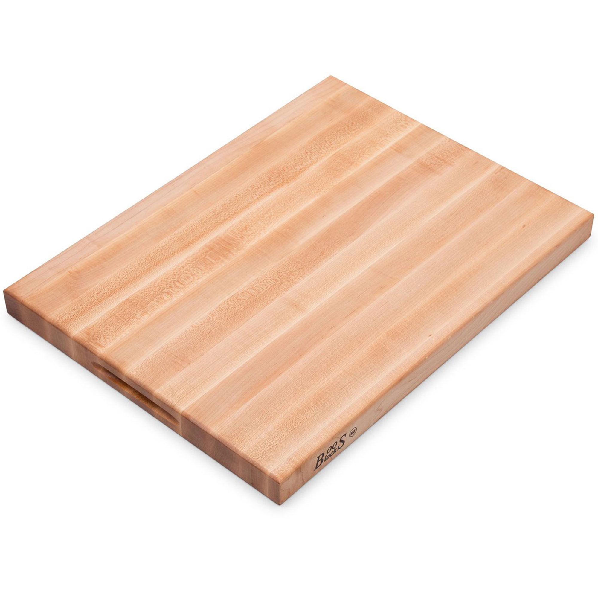 Large Maple Butcher Block Cutting Board With Rubber Feet 24 x 18 x