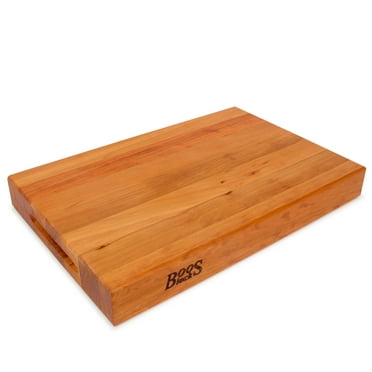 John Boos RA-Board Reversible Wood Cutting Board, 18"x 12" x 2 1/4", Cherry