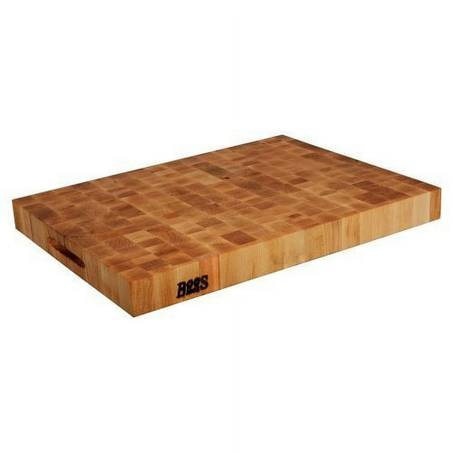 John Boos Rectangle Maple Cutting Board with Grips