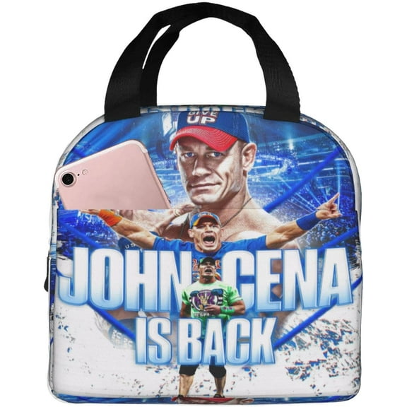 John Boxer Cena Lunch Bag Lunch Box Cooler Bag Portable Thermal Lunch Tote 8.5 L X 5 W X 8 H inches For School Work Camping Travel