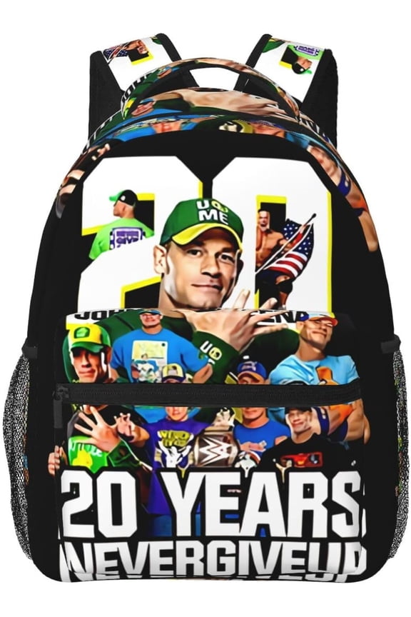 John Boxer Cena Wrestler Backpack Large Capacity Handiness Casual Travel Backpack 11.4X7.8X15.7 inch