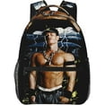 thumbnail image 1 of John Boxer Cena Wrestler Backpack Large Capacity Handiness Casual Travel Backpack 11.4X7.8X15.7 inch, 1 of 6