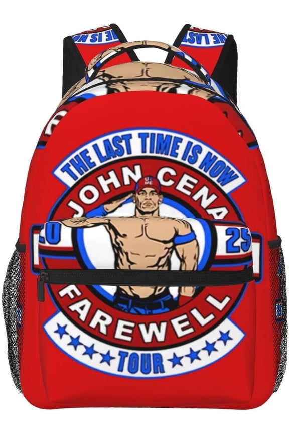John Boxer Cena Wrestler Backpack Large Capacity Handiness Casual Travel Backpack 11.4X7.8X15.7 inch