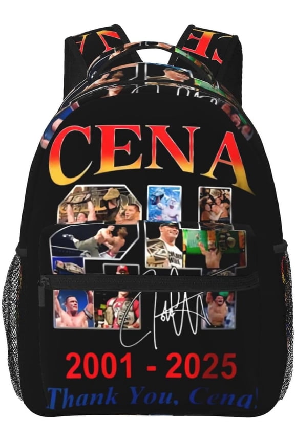 John Boxer Cena Wrestler Backpack Large Capacity Handiness Casual Travel Backpack 11.4X7.8X15.7 inch