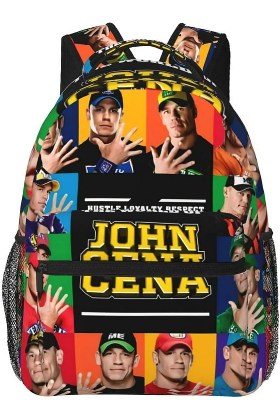 John Boxer Cena Wrestler Backpack Large Capacity Handiness Casual Travel Backpack 11.4X7.8X15.7 inch