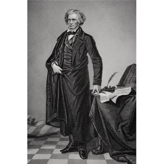 John Caldwell Calhoun 1782 To 1850 American Politician 7th Vice President Under John Quincey Adams & Andrew Jackson From Painting by Alonzo Chappel Poster Print - 11 x 17