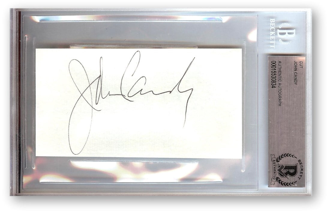 John Candy Signed Autographed Cut Signature SCTV Uncle Buck BAS 834 ...