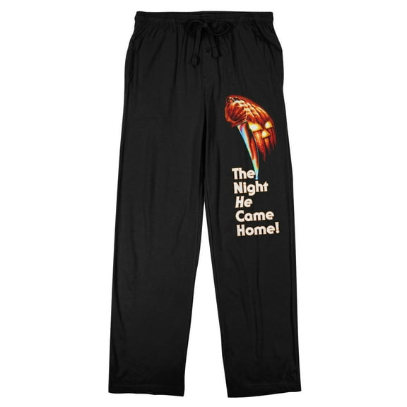 John Carpenter's Halloween He Came Home Men's Black Sleep Pajama Pants-Medium