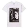 thumbnail image 1 of John Carpenter's Men's Halloween Michael Myers Panels Graphic Print T-Shirt, 1 of 4