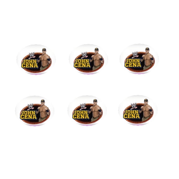 John Cena 12 - 2 inch Cupcake Edible Frosting Photos