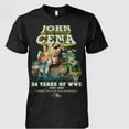 thumbnail image 1 of John Cena 24 Years Of WWE 2001-2025 Thank You For The Memories T-Shirt Unisex, 1 of 5