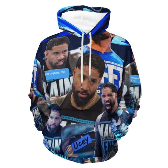 John Cena 9 Hoodie Fashion Casual Long Sleeve Men's and Women's Sweatshirt Street Hoody 3D Double-Sided Printed Drawstring Sweatshirt