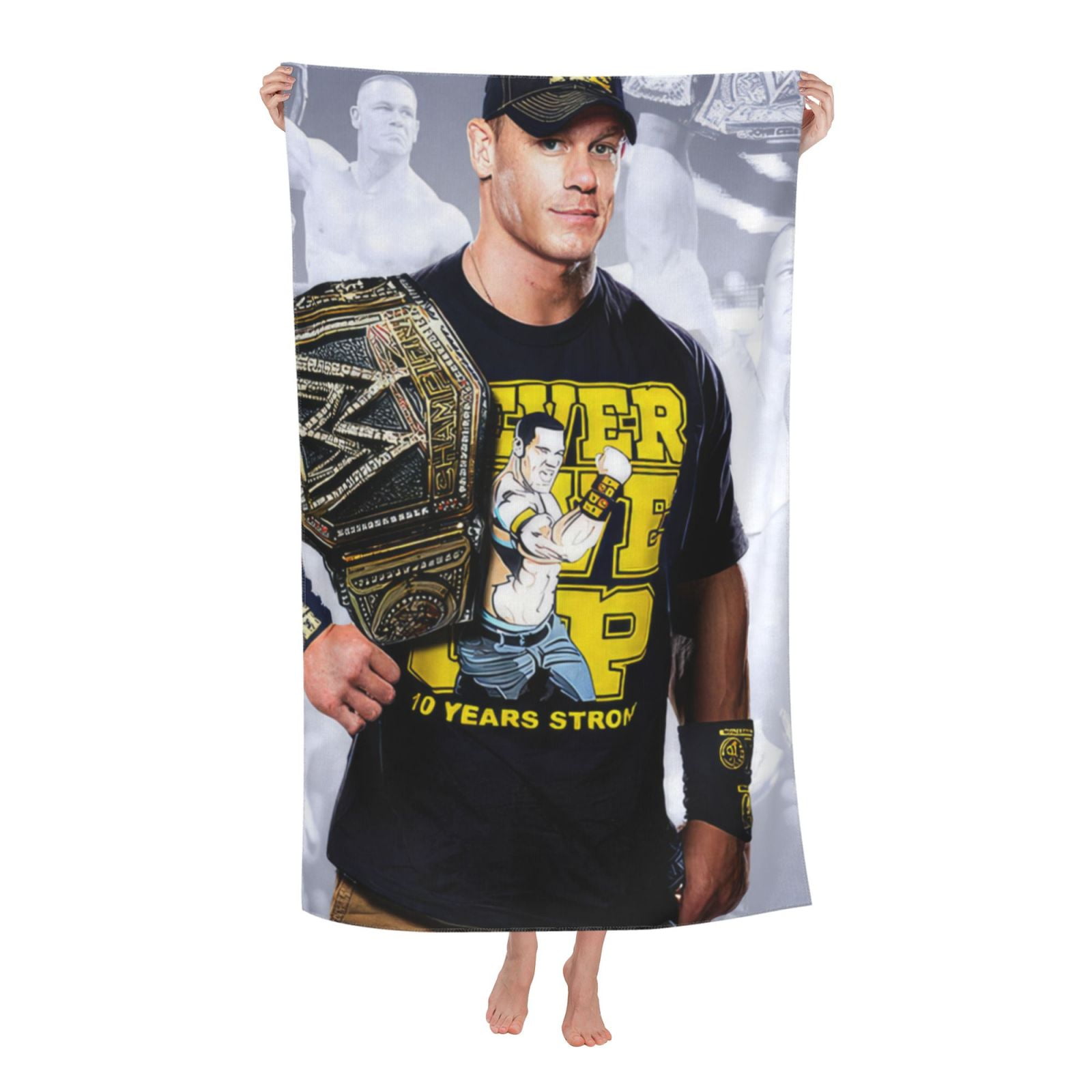 John Cena Beach Towel, Microfiber Sand Free Bath Towel, Super Absorbent Towel, Quick Dry Large Lightweight Towels for Bath Swimming Pool Travel Sports Yoga 52x32 Inch