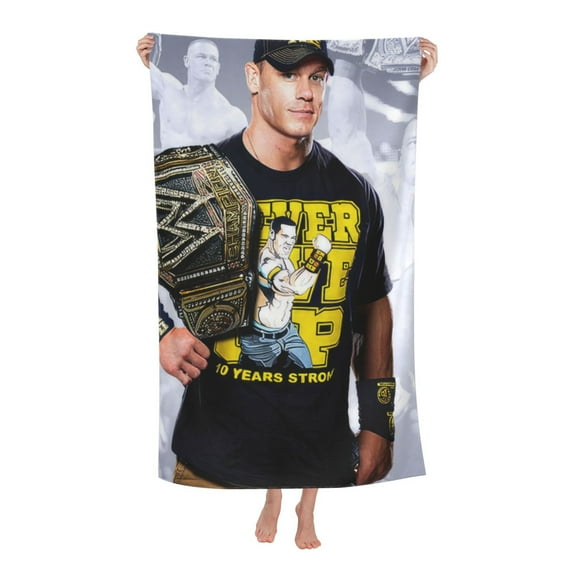 John Cena Beach Towel, Microfiber Sand Free Bath Towel, Super Absorbent Towel, Quick Dry Large Lightweight Towels for Bath Swimming Pool Travel Sports Yoga 52x32 Inch