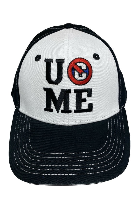 John Cena Black White U Can't See Me Baseball Cap Hat New