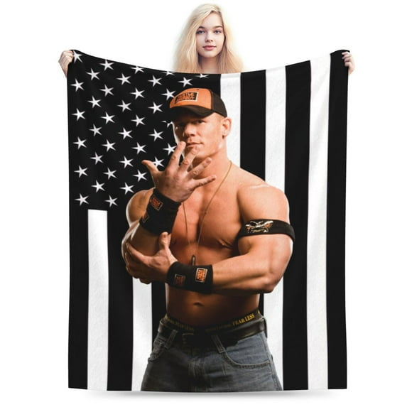 John Cena Blanket, Super Soft Throw Blanket, Cozy Flannel Blankets For Boys Girls, Warm Blankets For Couch Sofa Bed, 40"X30"