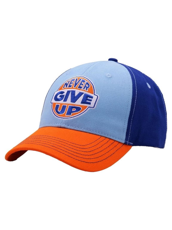 John Cena Blue Orange Never Give Up 20 Years Baseball Hat
