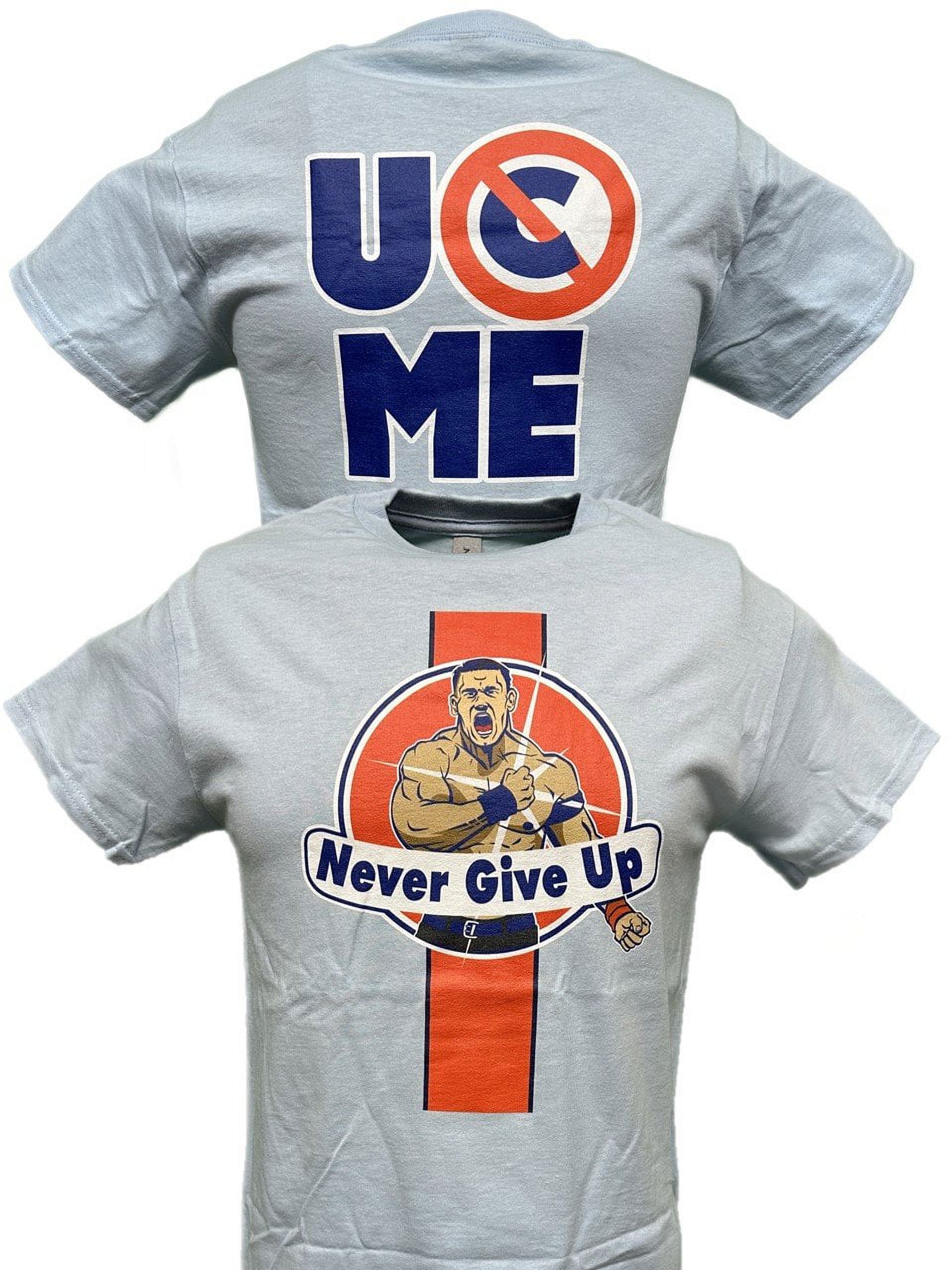 John Cena Blue Orange Never Give Up 20 Years Mens T shirt