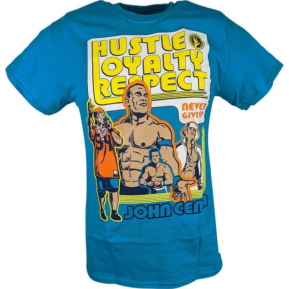 John Cena Blue Throwback Kids T-shirt Boys YL