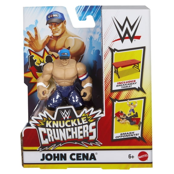 John Cena (Blue) - WWE Knuckle Crunchers 6 Mattel WWE Toy Wrestling Action Figure