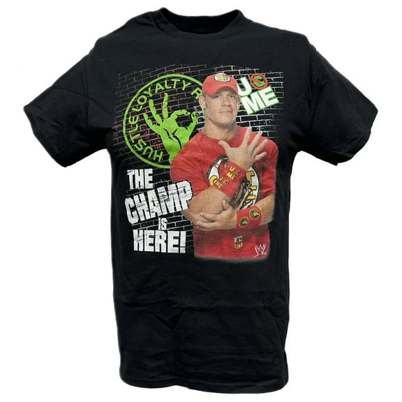 John Cena Champ Is Here Red Boys Kids T-shirt YXS 4-5