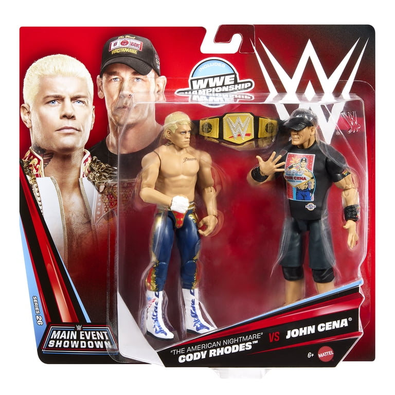 『WWE』CENA & O,JORDAN TOYベルト付きフィギュア John Cena & Cody Rhodes - WWE Main Event 2-Packs 26 Mattel WWE Toy